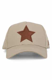 Embroidered Star Patch Baseball Cap