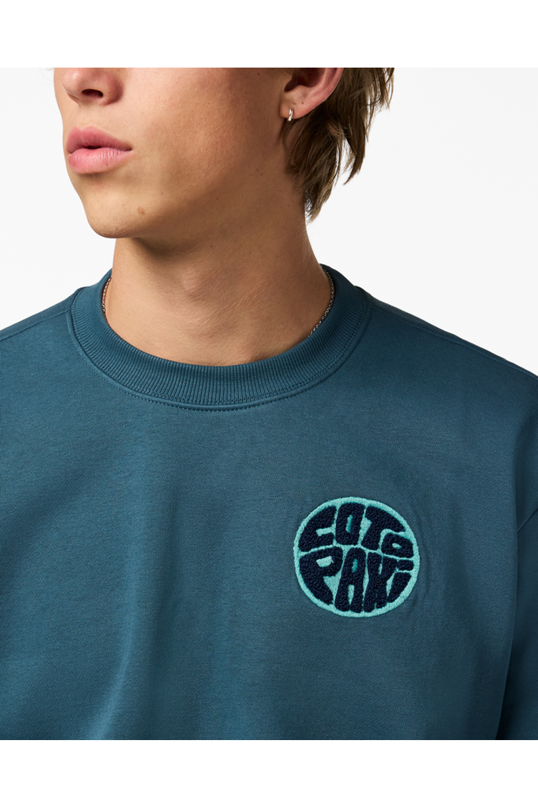 Trail To Sea Crew Sweatshirt - Men's, Alternate, color, Ocean