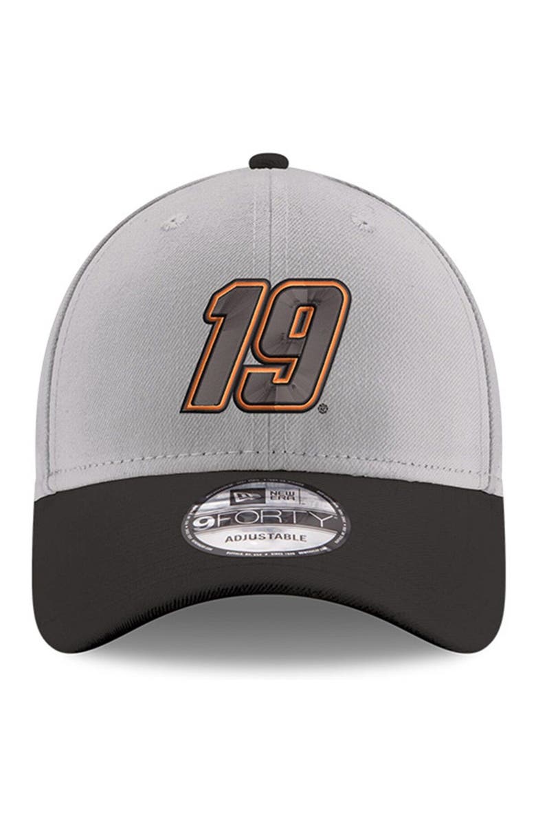 New Era Men's New Era Gray/Black Martin Truex Jr 9FORTY Snapback Adjustable Hat, Alternate, color, Gray