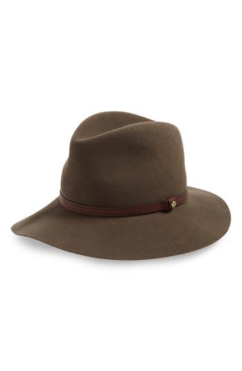 Rag & Bone Floppy Brim Felted Wool Fedora In Brown