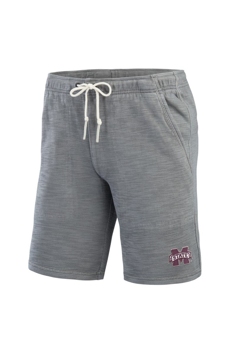 Tommy Bahama Men's Tommy Bahama Gray Mississippi State Bulldogs Tobago Bay Tri-Blend Shorts, Alternate, color, Gray
