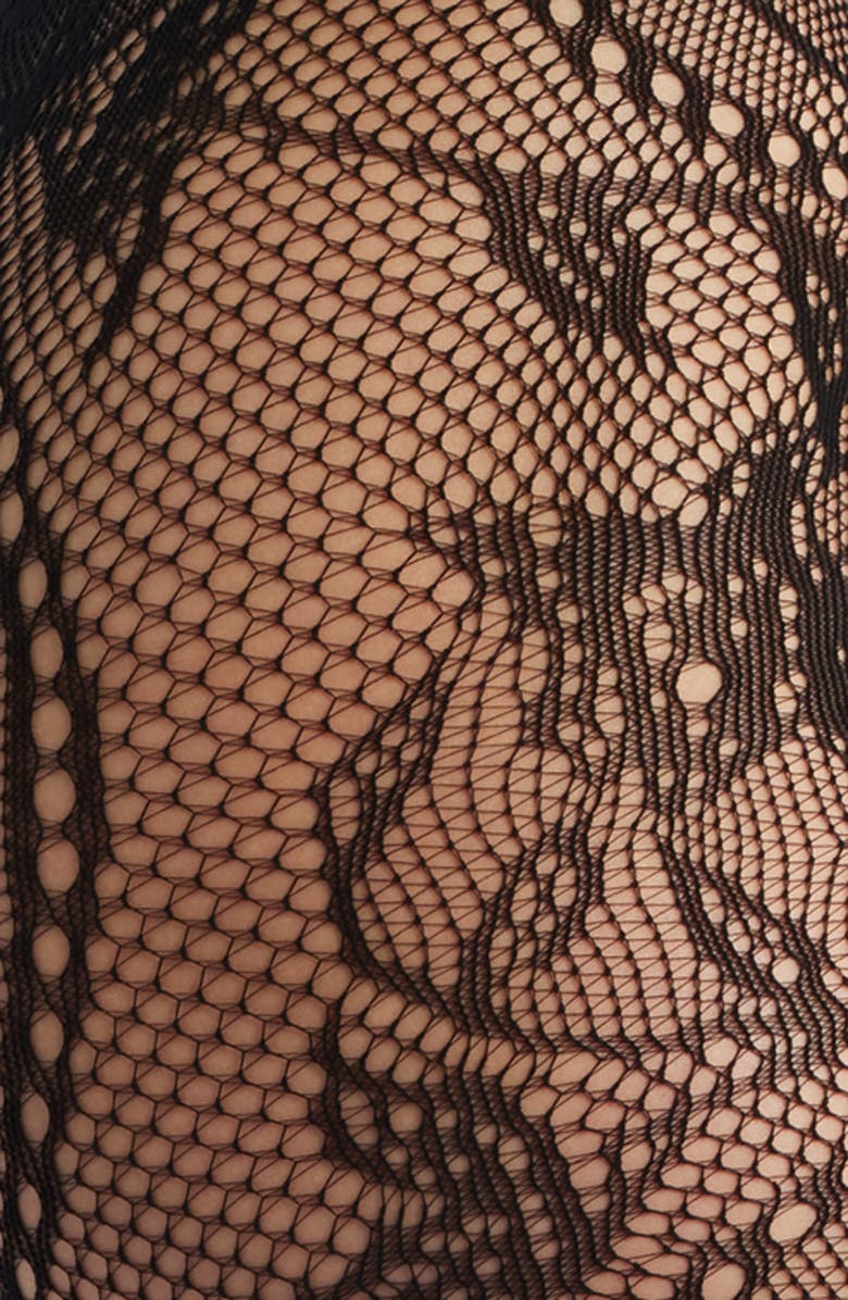 HIGH HEEL JUNGLE Monet Lace Tights, Alternate, color, Black