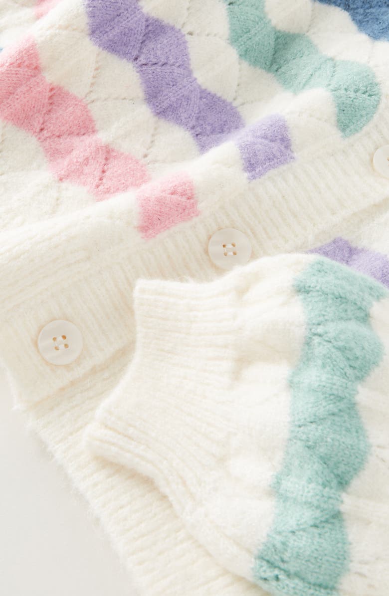Tucker + Tate Kids' Cardigan, Alternate, color, Ivory/ Wavy Stripe
