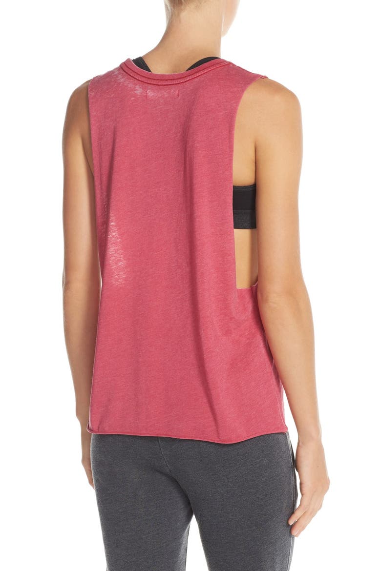 'Good Vibes' Muscle Tank, Alternate, color, POPSICLE