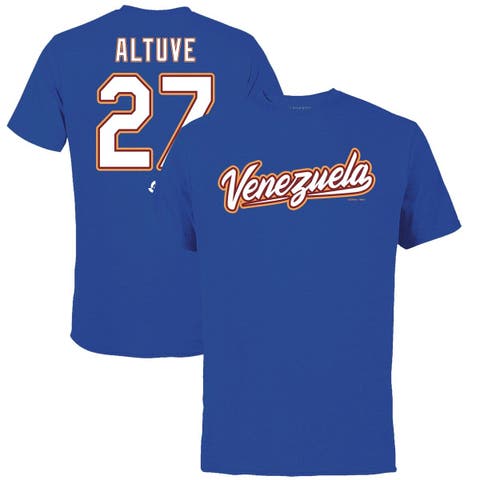 Men's LEGENDS Jose Altuve Royal Venezuela Baseball 2023 World Baseball Classic Name & Number T-Shirt