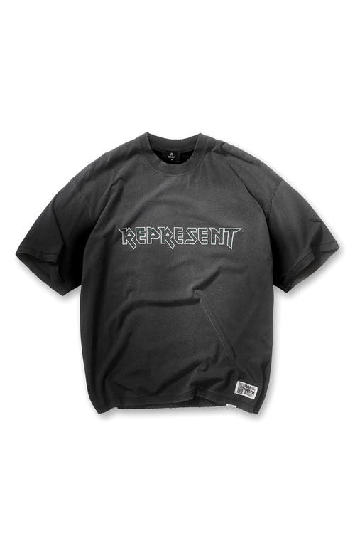 Represent Iron Maiden Infinite Dreams Graphic T-shirt In Gray