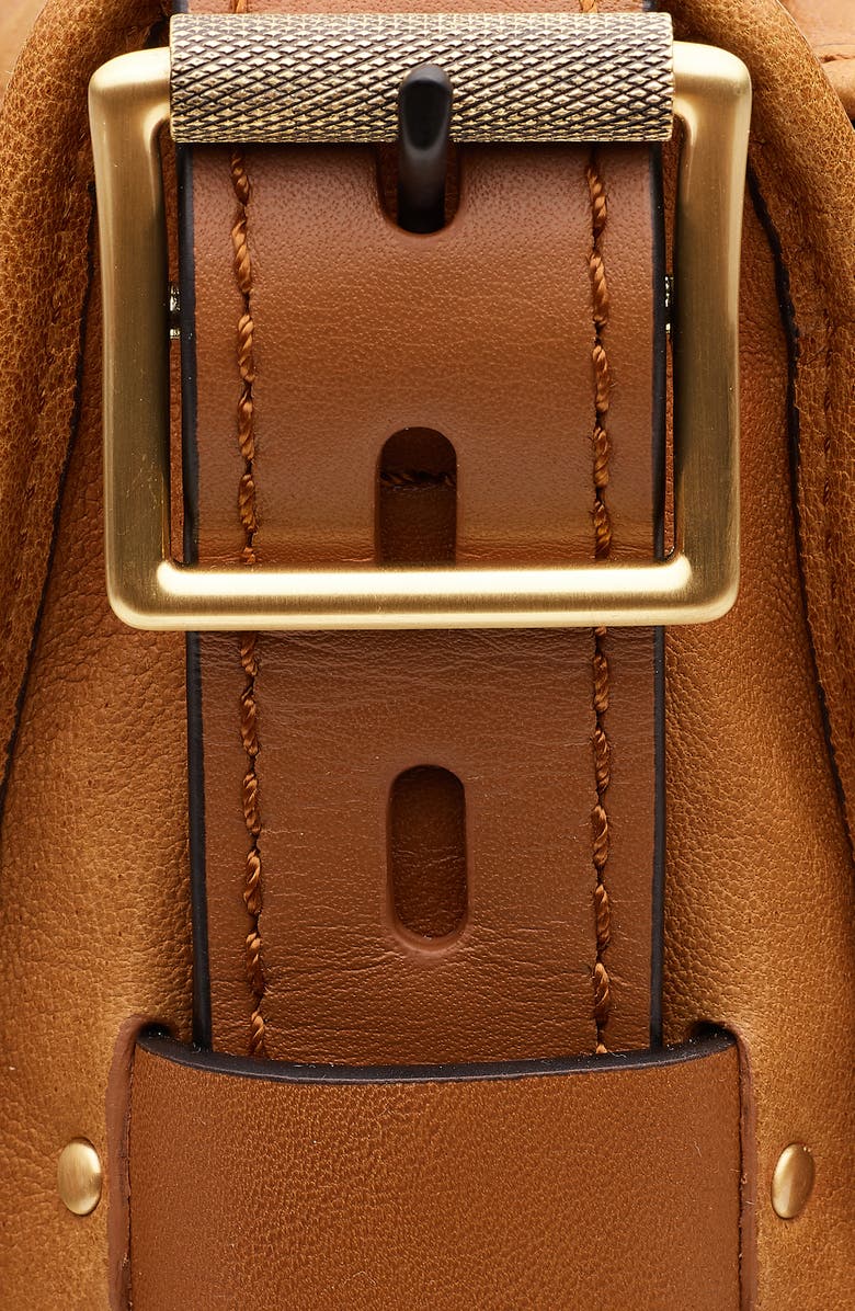 rag & bone Field Leather Messenger Bag, Alternate, color, Brown