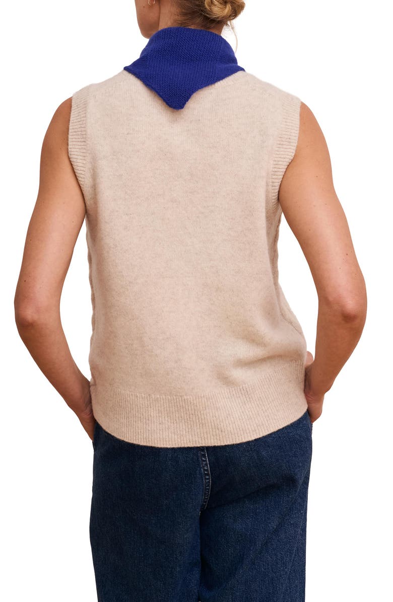 Celtic & Co. Cable Detail Tank, Alternate, color, Oatmeal