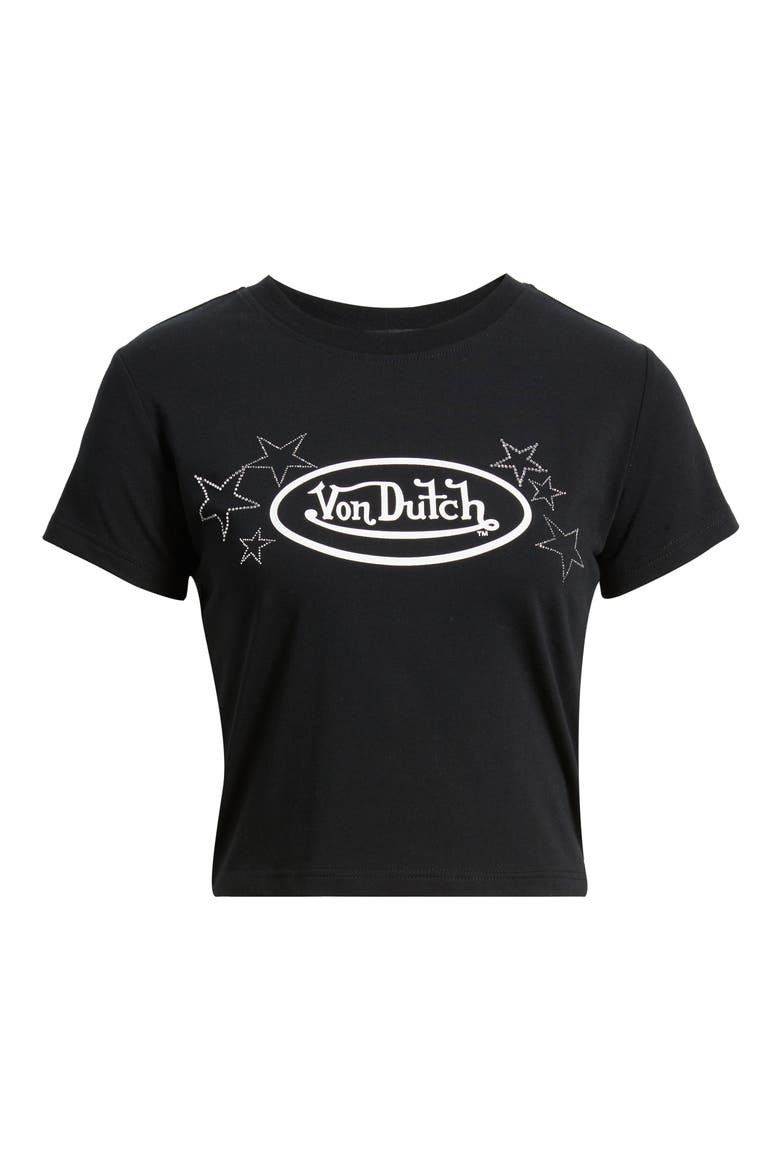 Logo Graphic Baby Tee, Alternate, color, JET BLACK