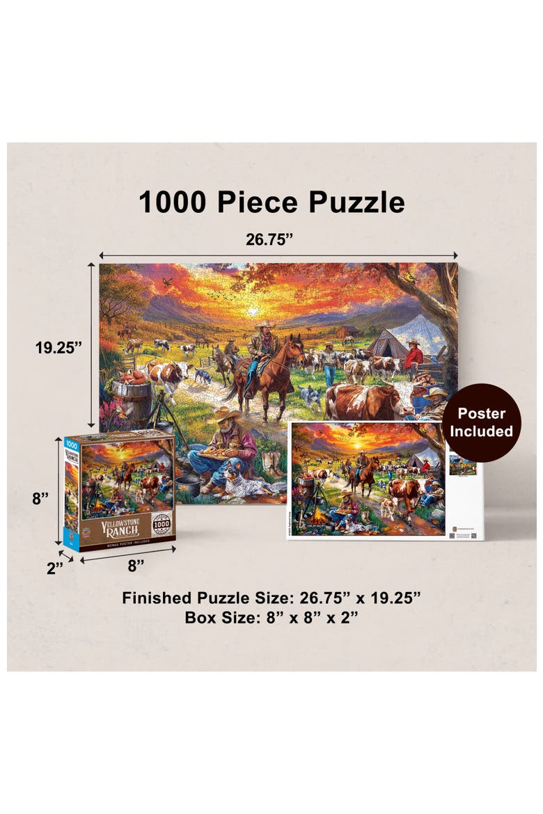 Highland Camp 1000 Piece Jigsaw Puzzle, Alternate, color, Multicolor