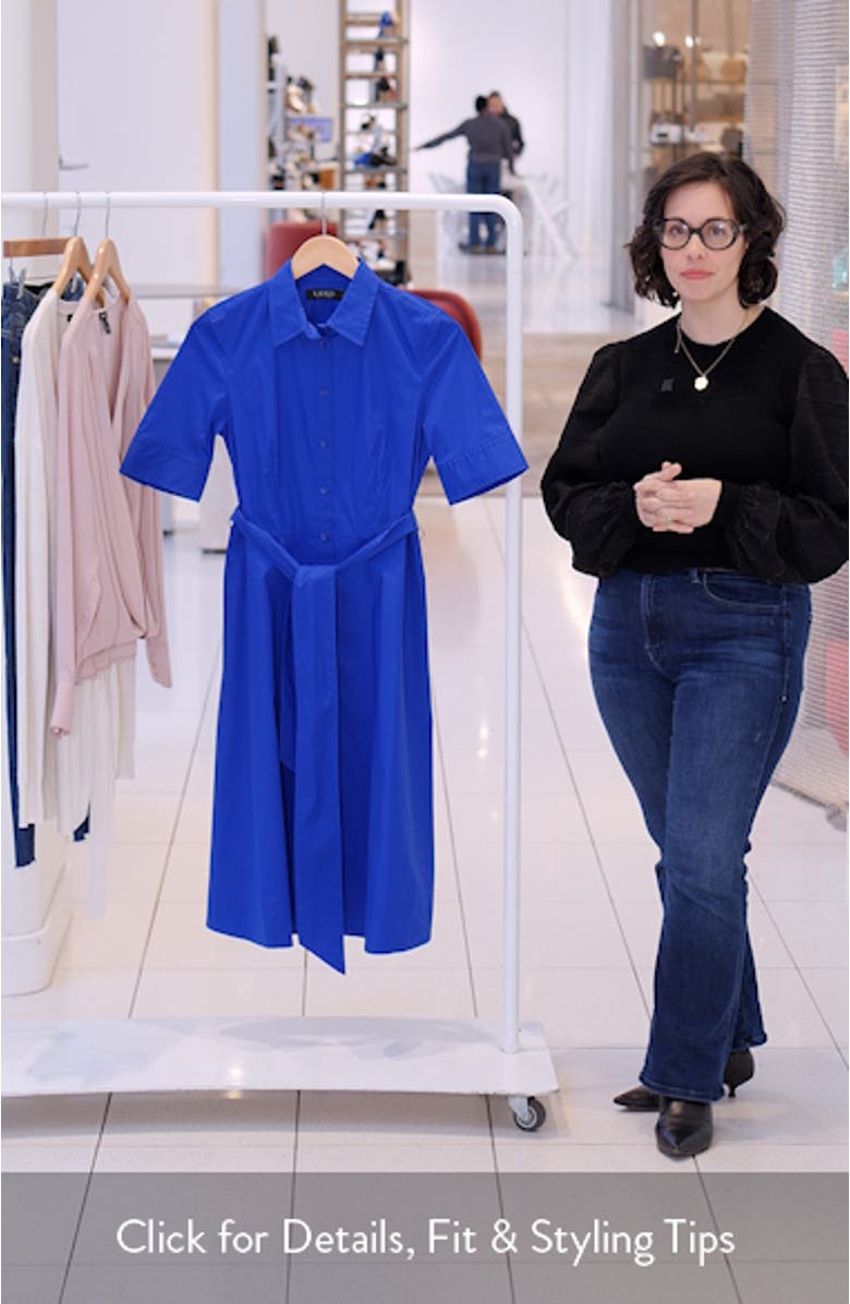 Cotton Blend Shirtdress, sales video thumbnail
