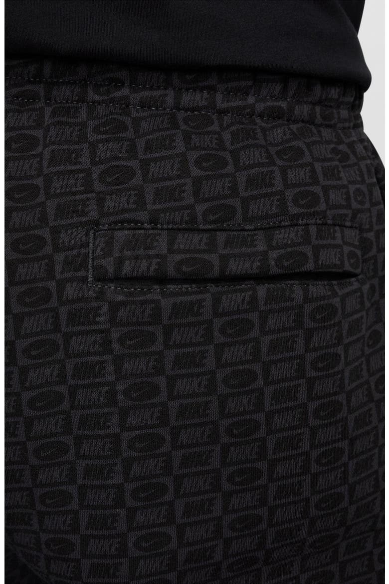 Club Brushed Fleece Joggers, Alternate, color, OFF NOIR/ BLACK