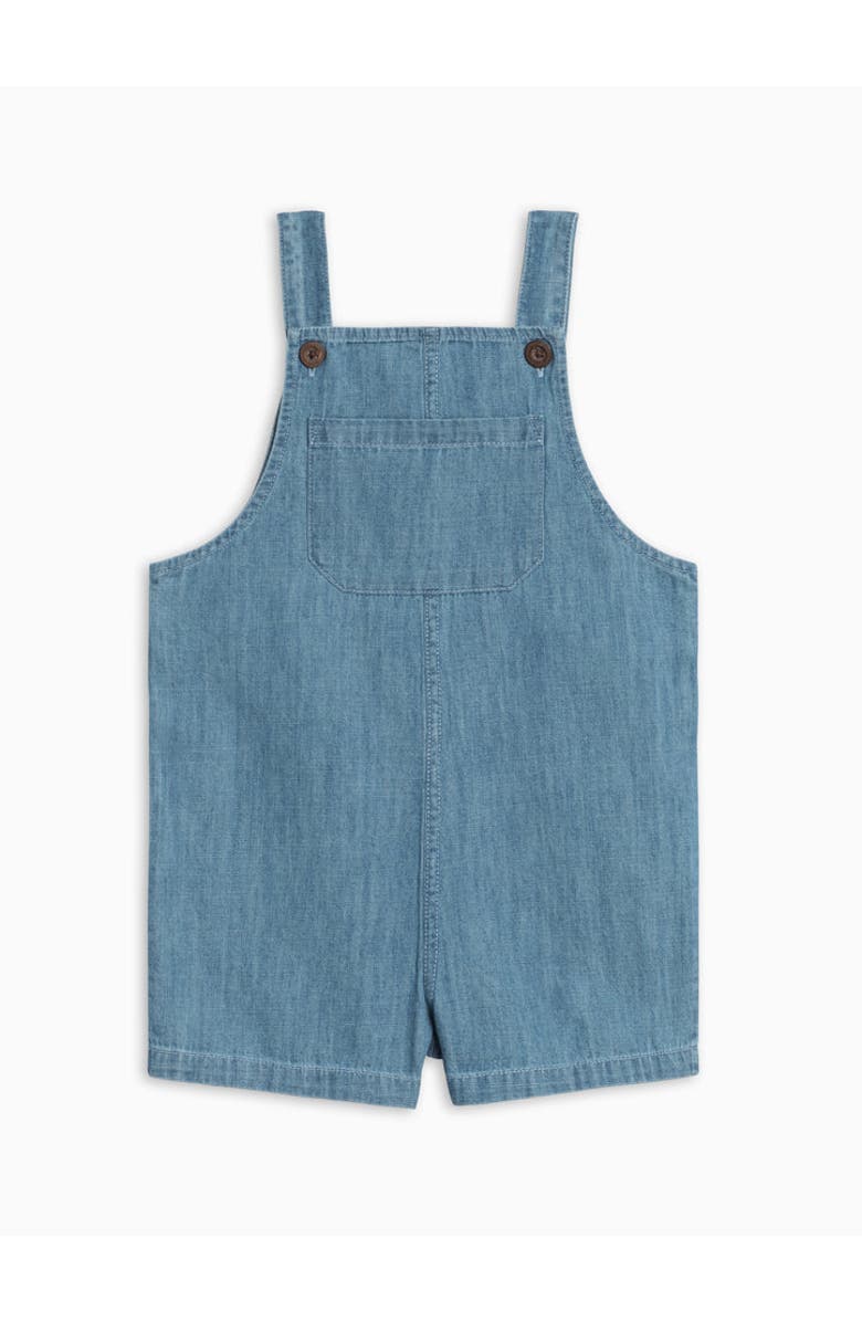 KENDI by Colored Organics Organic Zack Chambray Overall Short, Alternate, color, Chambray