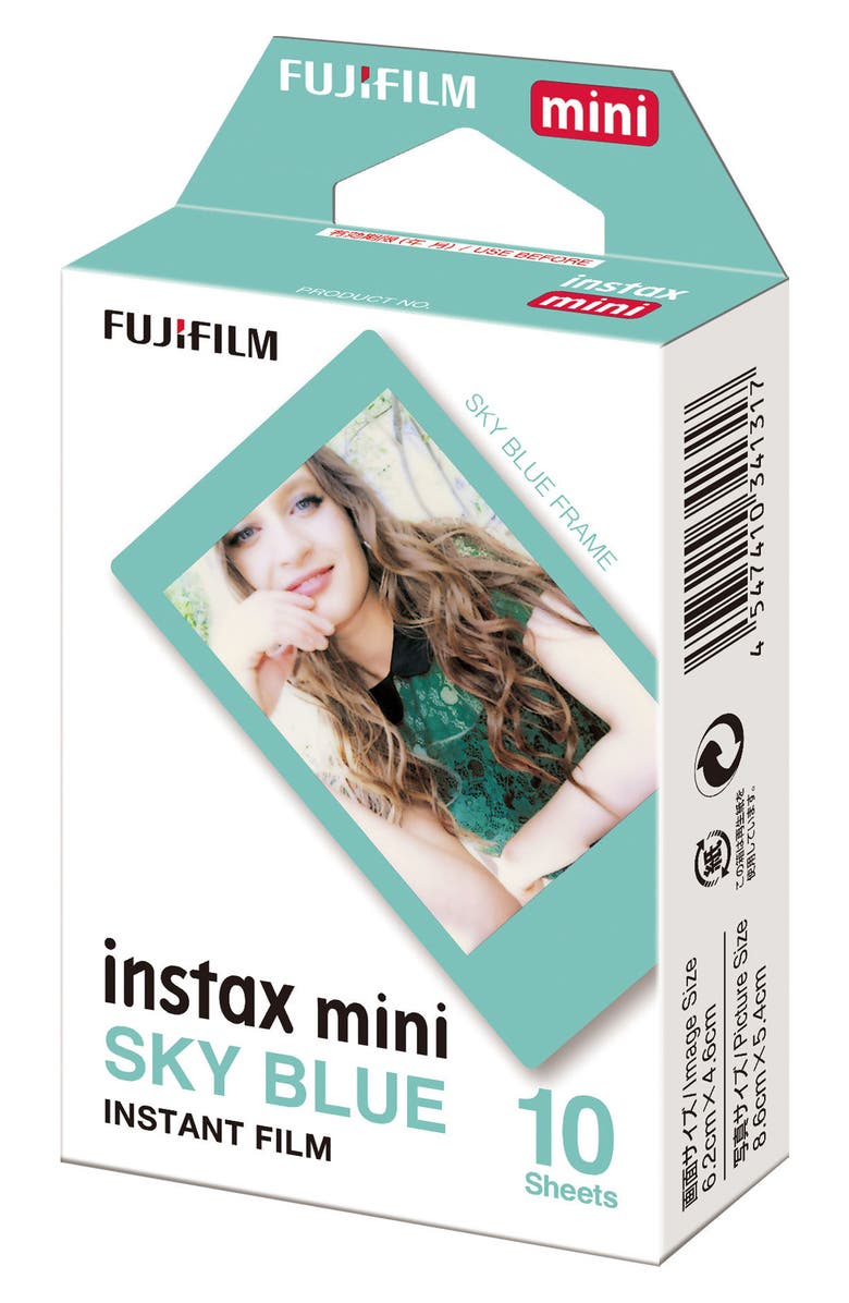 Fujifilm instax<sup>®</sup> mini Sky Blue Frame Instant Film, Alternate, color,