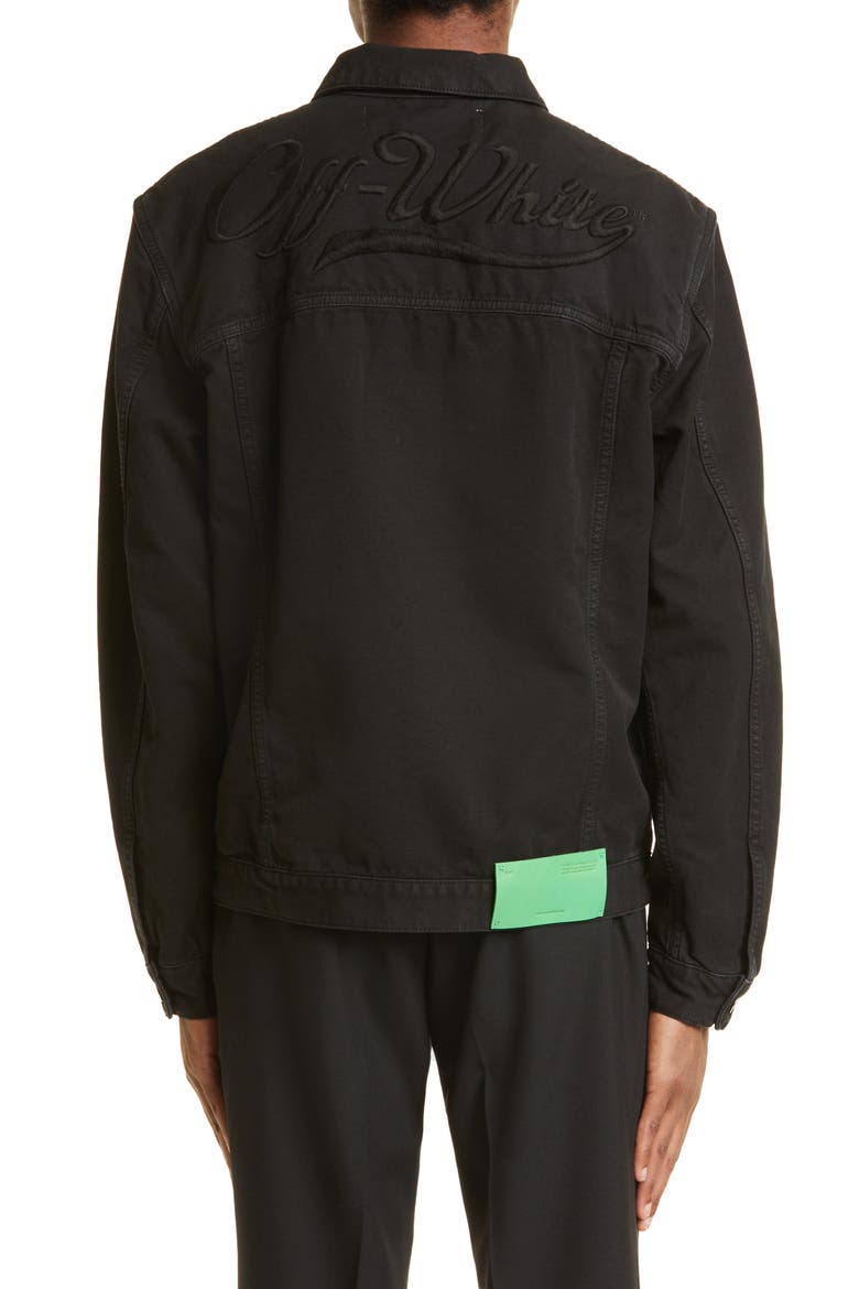 Wave Off Cotton Canvas Skate Jacket, Alternate, color, BLACK