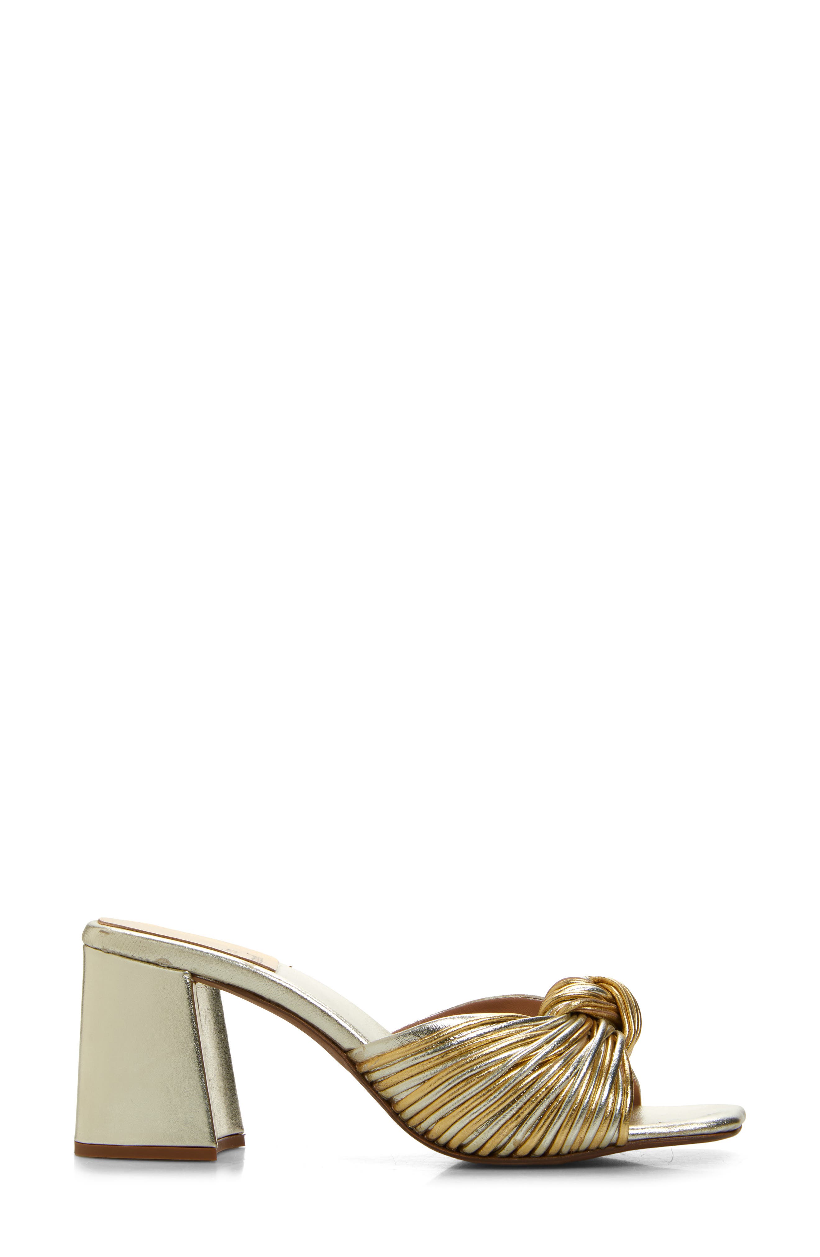 Melonger Slide Sandal, Alternate, color, GOLD COMBO