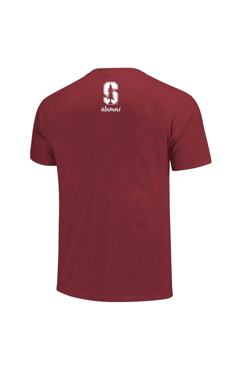 IMAGE ONE Men's Cardinal Stanford Cardinal Alumni Nerd Nation Comfort Color T-Shirt, Alternate, color, Cardinal