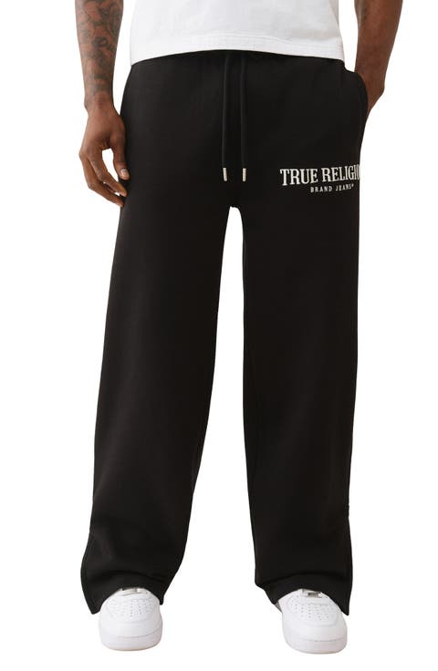 Baggy Zip Cuff Cotton Blend Sweatpants