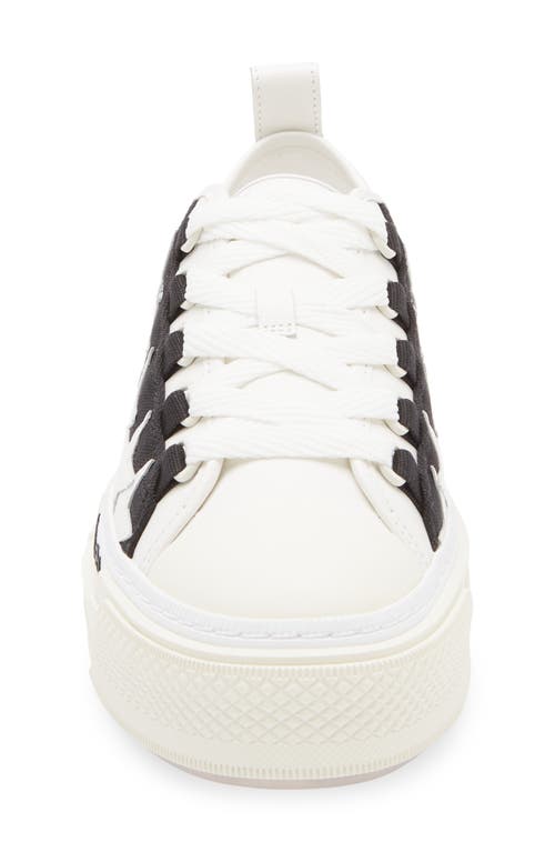 Amiri Star Pattern Rubber Sole Sneakers In White