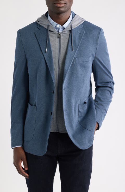 XC Flex Pinnacle Hooded Knit Sport Coat