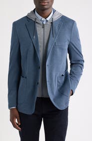 Johnston & Murphy XC Flex Pinnacle Hooded Knit Sport Coat