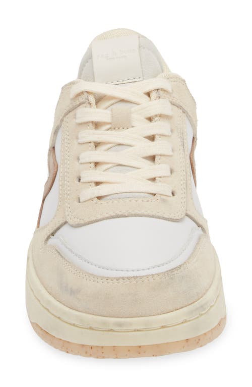Rag & Bone Retro Court Sneaker In Whtcinnmn