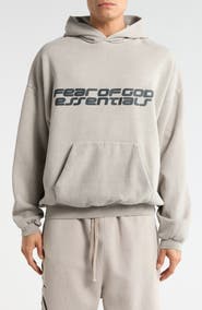 Fear of God Essentials '90s Fleece Logo Graphic Hoodie