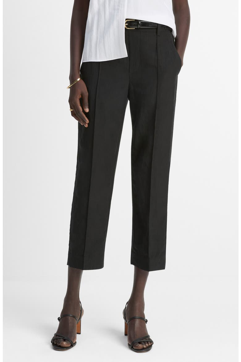 Utility Tab Detail Crop Pants, Main, color, BLACK