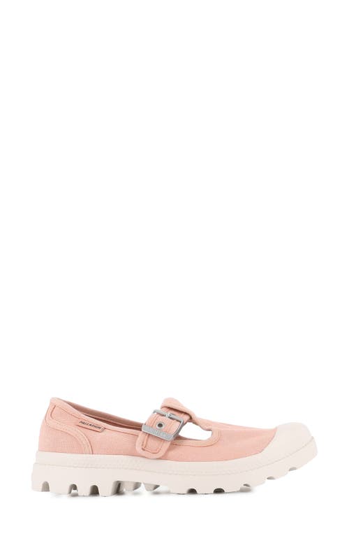 Palladium Pampa Mary Jane Flat In Peaskin