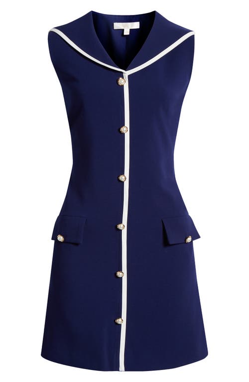 Wayf Set Sail Minidress In Marine Blue