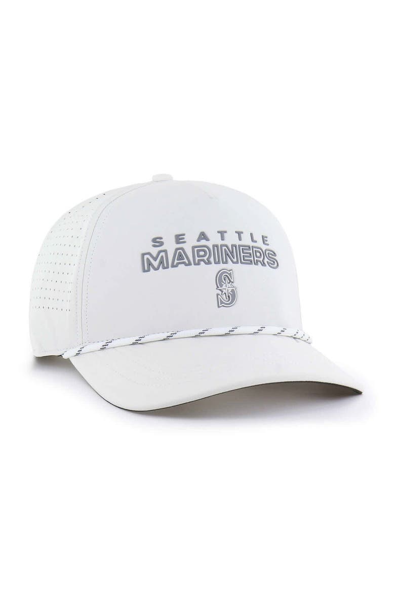 Men's '47  White Seattle Mariners Forward Vault Hitch Adjustable Hat, Alternate, color, White