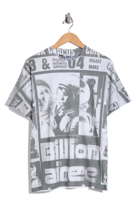 BB News Oversize Cotton Graphic T-Shirt