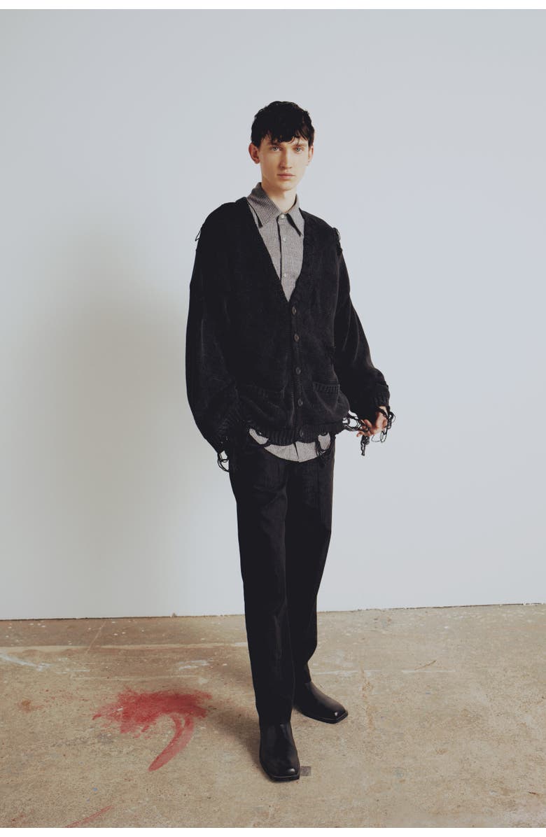 PCFG Wool 
Cashmere Blend Your *Itch Srtiped Long Sleeve Shirt, Main, color, Grey