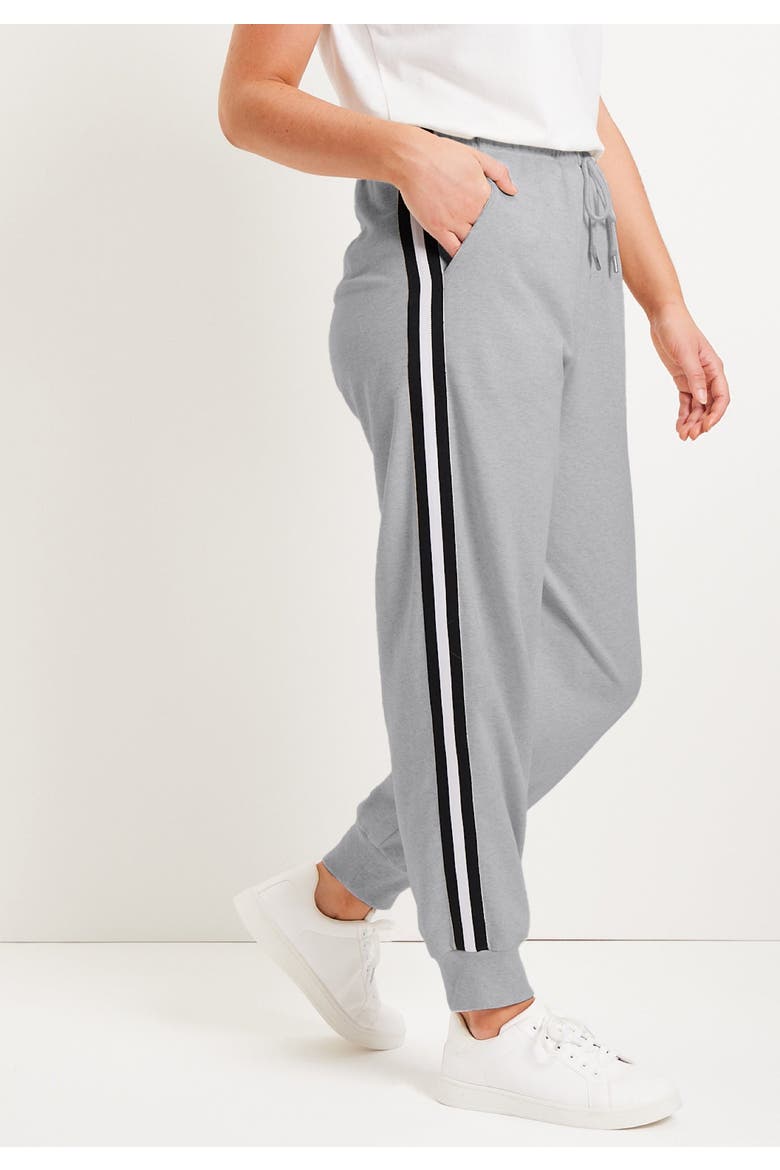 French Terry Jogger, Alternate, color, MEDIUM HEATHER GREY