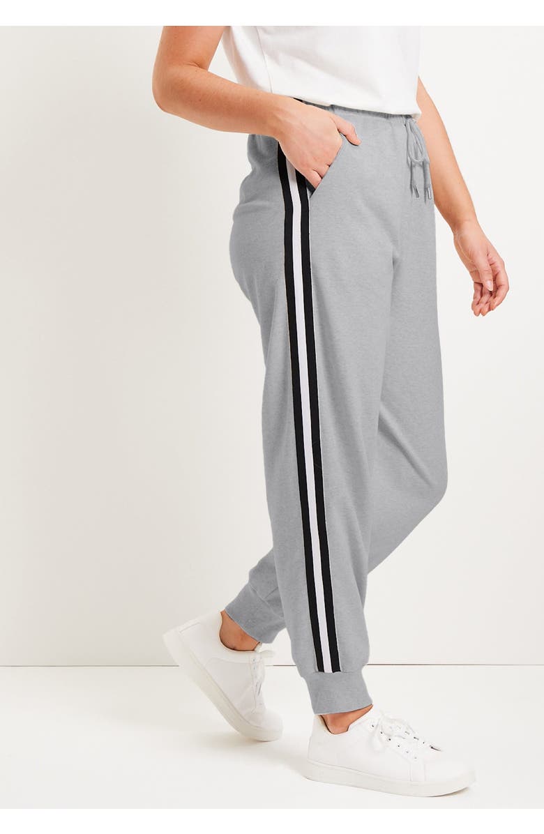 June + Vie French Terry Jogger, Alternate, color, Black