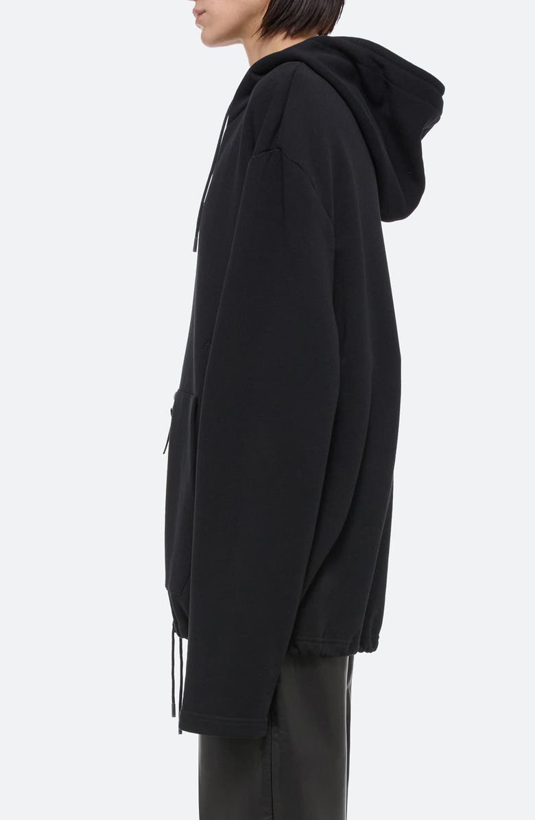 Helmut Lang Front Zip Organic Cotton Hoodie, Alternate, color,