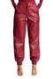 The Crocodile Faux Leather Joggers