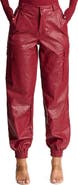 Naked Wardrobe The Crocodile Faux Leather Joggers