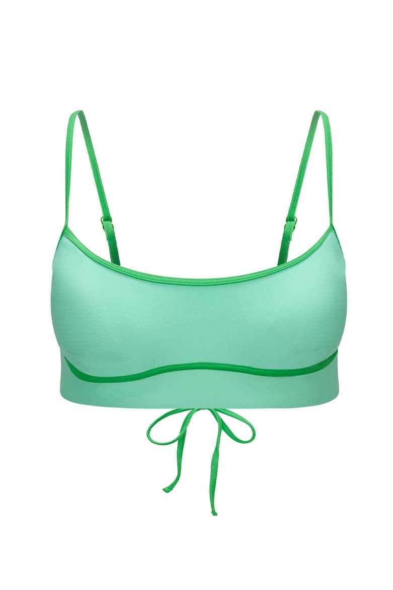 River Swimwear Swimwear Top, Alternate, color, Light green