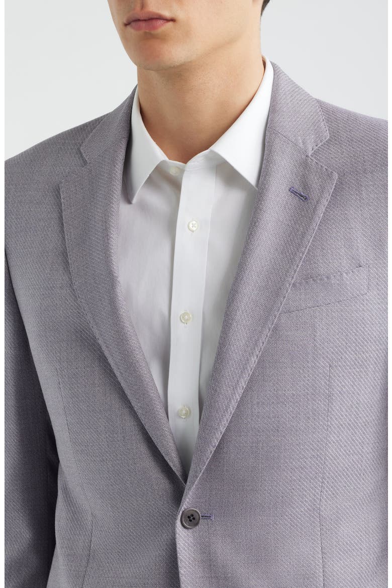 Light Purple Virgin Wool Sport Coat, Alternate, color, LILAC