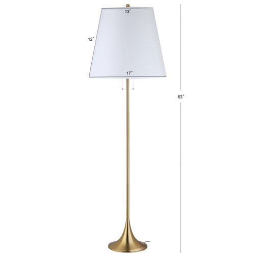 Jonathan Y Amelia 63" Metal Led Floor Lamp, Brass In Brass Gold