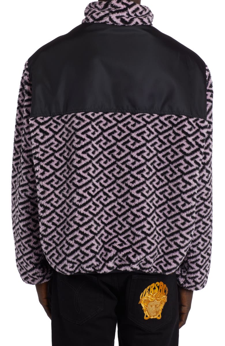 Versace Greca Fleece Zip Jacket, Alternate, color,