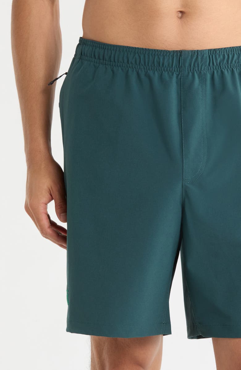 Vans Outline Hybrid Water Repellent Shorts, Alternate, color, Mystic Moss