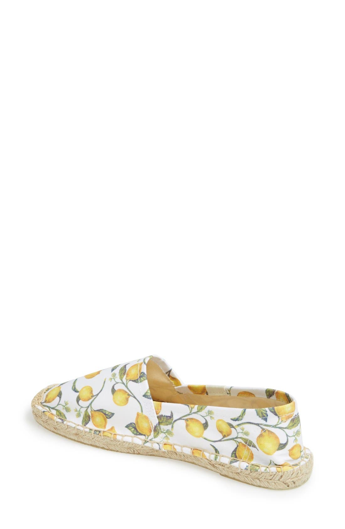 Soludos 'Original Lemon' Print Espadrille Slip-On, Alternate, color, 