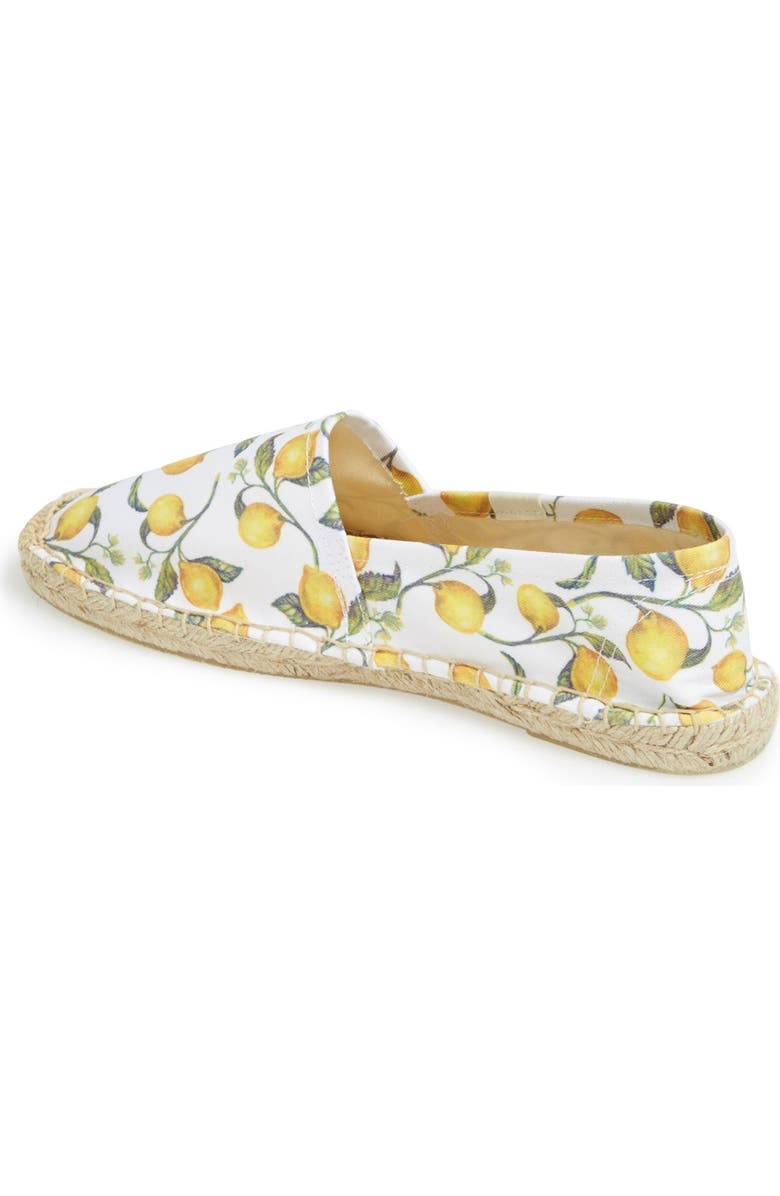 Soludos 'Original Lemon' Print Espadrille Slip-On, Alternate, color,