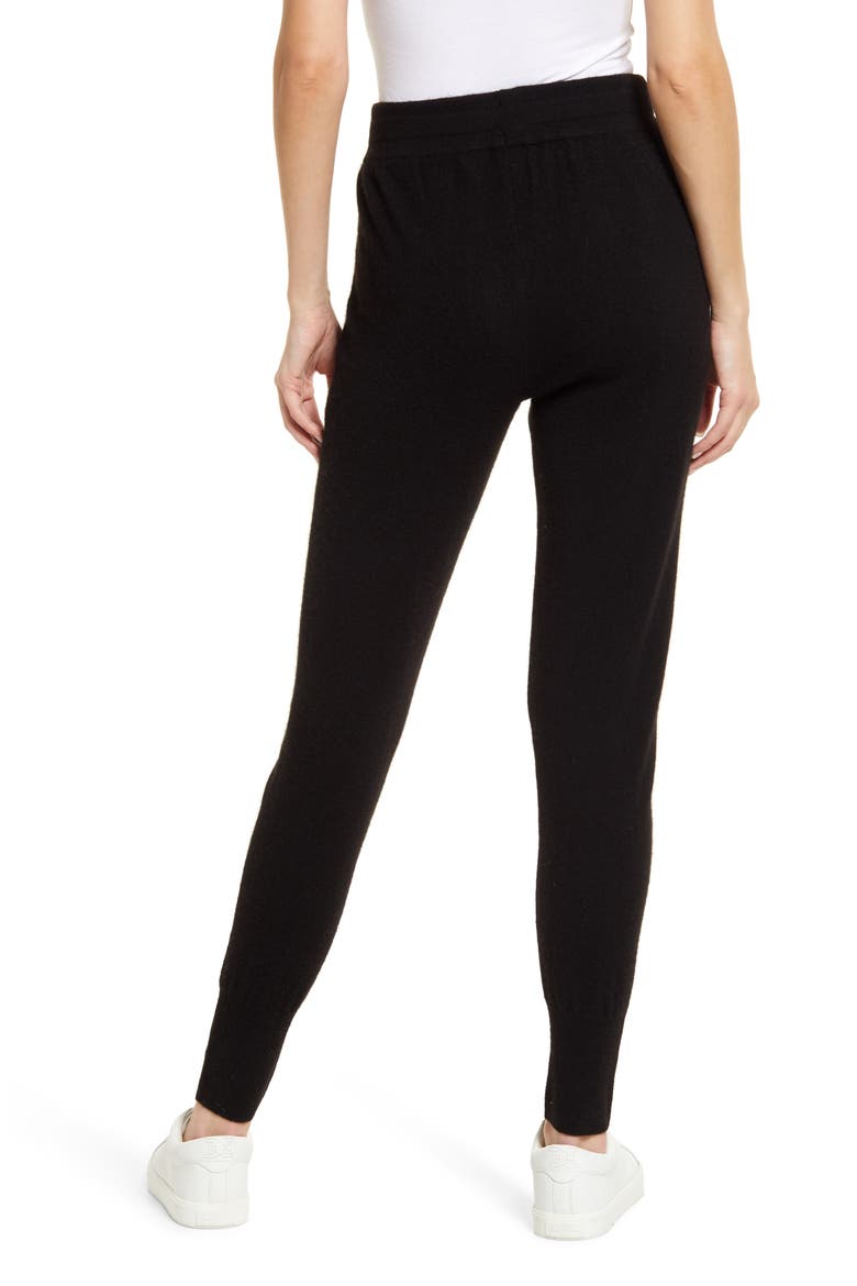 PROJECT NAADAM Cashmere Joggers, Alternate, color, BLACK