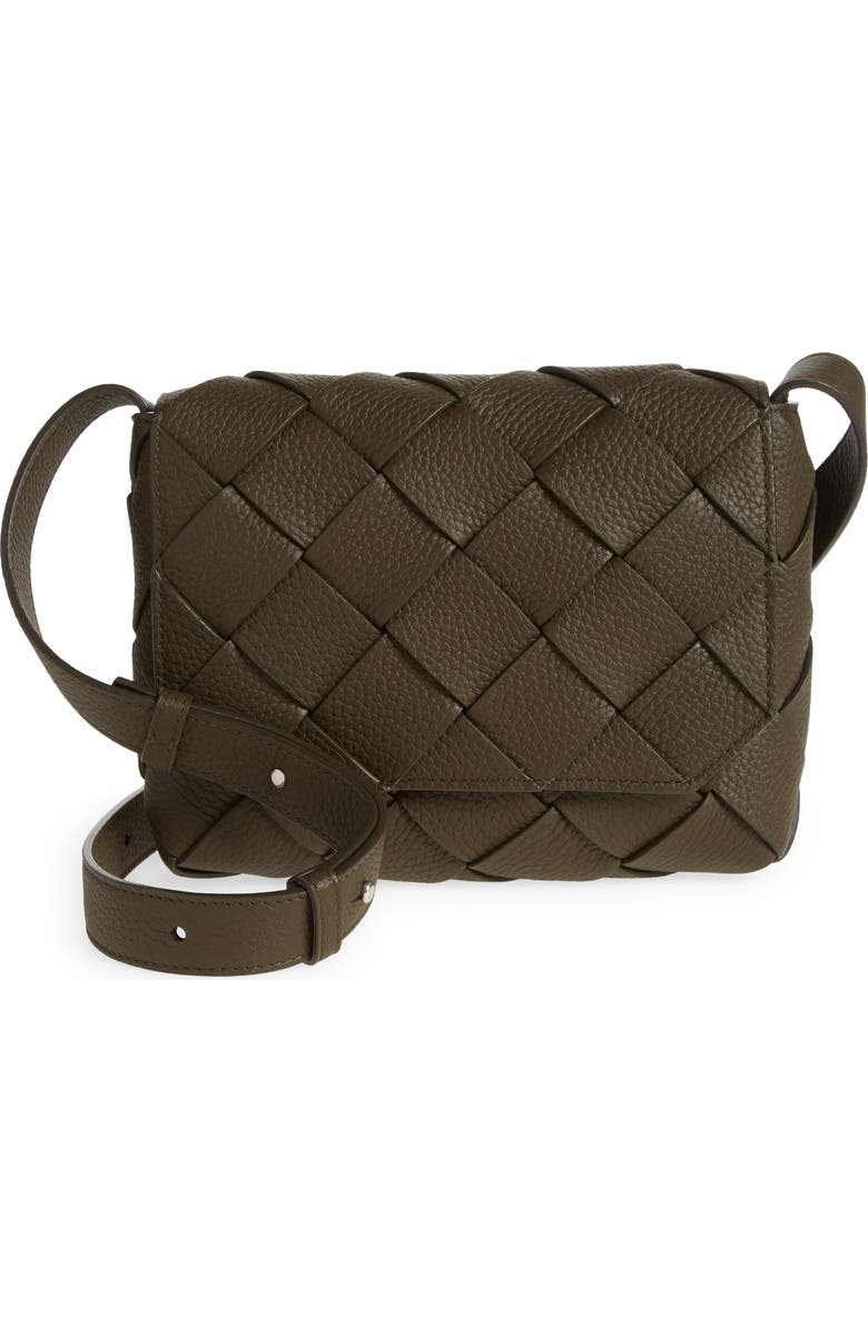 Bottega Veneta Small Intrecciato Messenger Bag, Main, color,