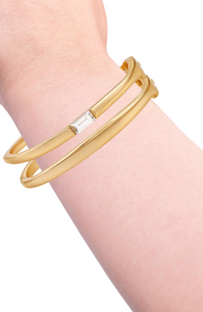 Vince Camuto Set of 2 Bangle Bracelets, Alternate, color, Gold