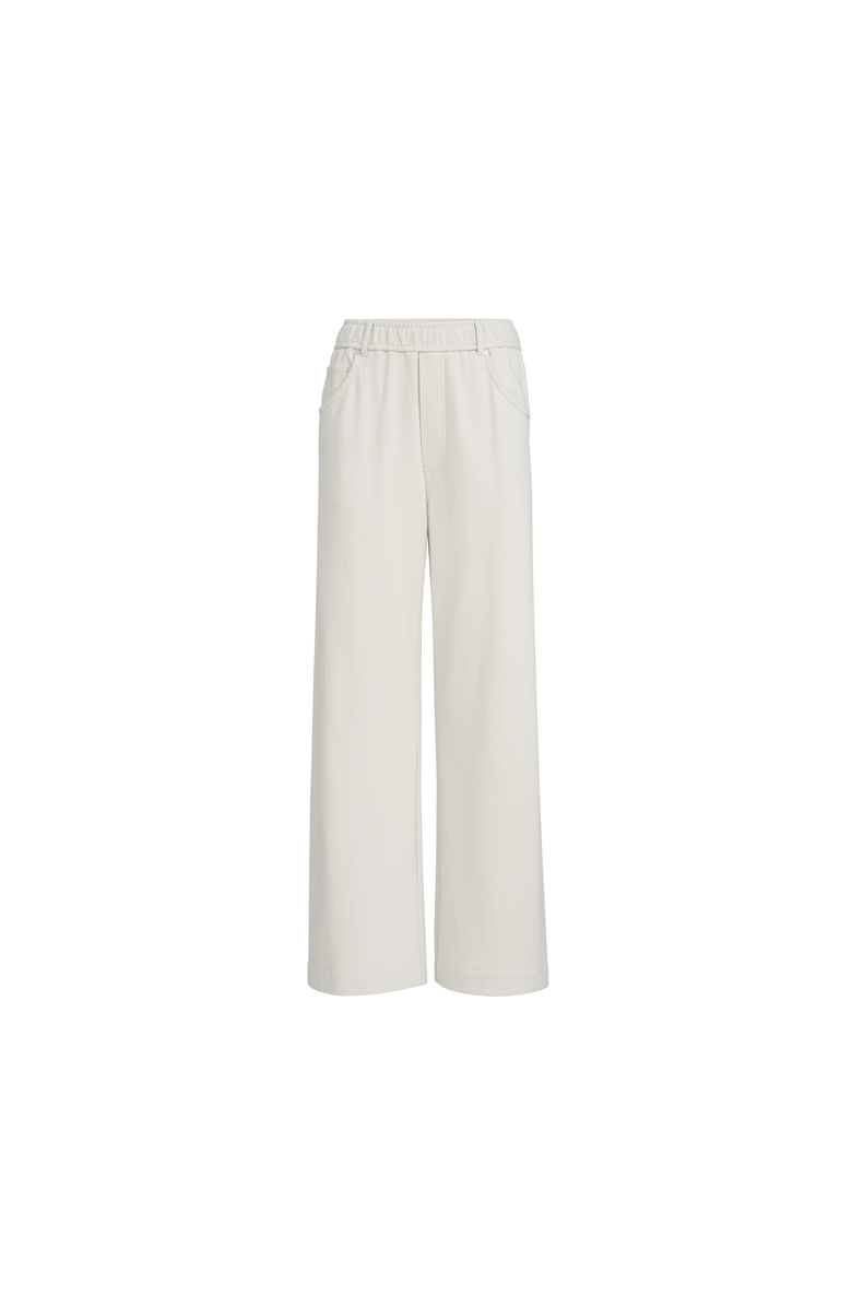 Brunello Cucinelli Smooth French terry trousers, Main, color, Milk