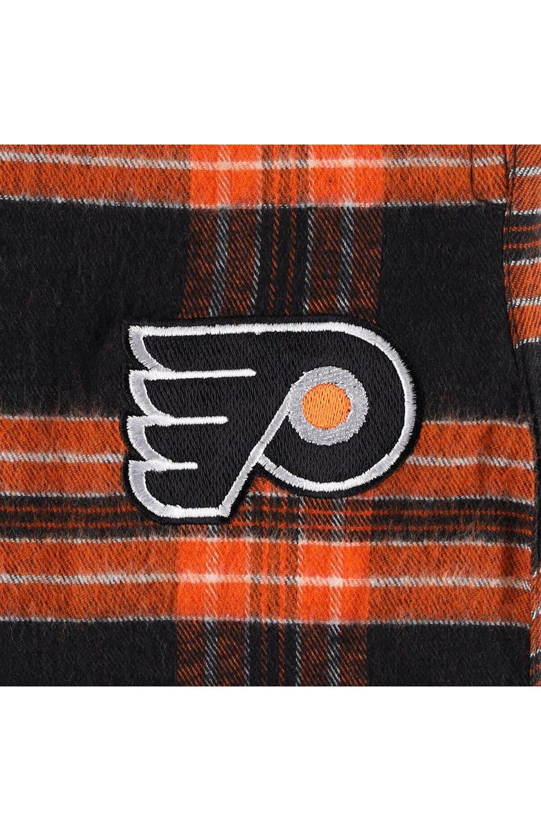 PROFILE Men's Black/Orange Philadelphia Flyers Big & Tall T-Shirt & Pajama Pants Sleep Set, Alternate, color, 